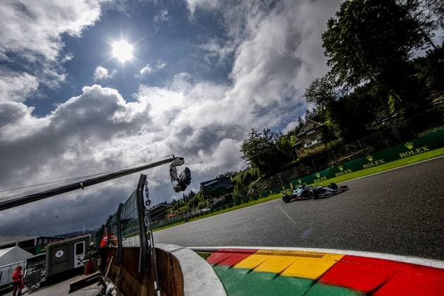 18 STROLL Lance (can), Aston Martin F1 AMR21, action during the Formula 1 Belgium Grand Prix, 12th round of the 2021 FIA Formula One World Championship, WM, Weltmeisterschaft from August 27 to 29, 2021 on the Circuit de Spa-Francorchamps, in Stavelot, near LiÃ‹ge, Belgium - FORMULE 1 : Grand prix de belgique - 28 08 2021 DPPI PANORAMIC  F12021GP12BEL_JK157429