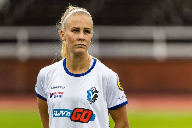210828 Växjös Adelina Engman during the football match in the Damallsvenskan between Djurgarden and Växjö on 28 August 2021 in Stockholm,  Copyright: MICHAELxCAMPANELLA BB210828ZK082