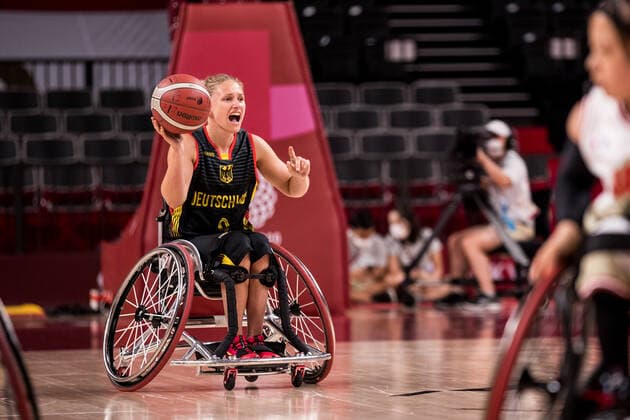 Tokyo 2020 Paralympic Games Wheelchair Basketball , 29 08 2021 TOKYO, JAPAN 29 August Wheelchair Basketball, Japan vs Germany Women, on Day 5 of the Tokyo 2020 Paralympic Games at Ariake Arena on 29 08 2021 in Tokyo Japan Laura Fuerst 9, Germany Copyright: xBEAUTIFULxSPORTS Wunderlx