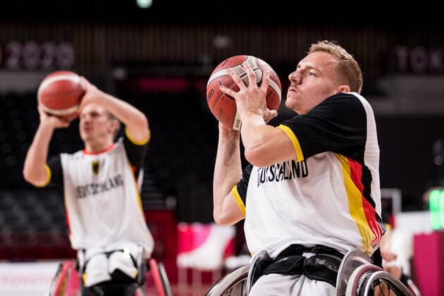 Tokyo 2020 Paralympic Games Wheelchair Basketball , 29 08 2021 TOKYO, JAPAN 29 August Wheelchair Basketball, Germany vs Algeria Men on Day 5 of the Tokyo 2020 Paralympic Games at Ariake Arena on 29 08 2021 in Tokyo Japan Jan Haller 10, Germany Copyright: xBEAUTIFULxSPORTS Wunderlx