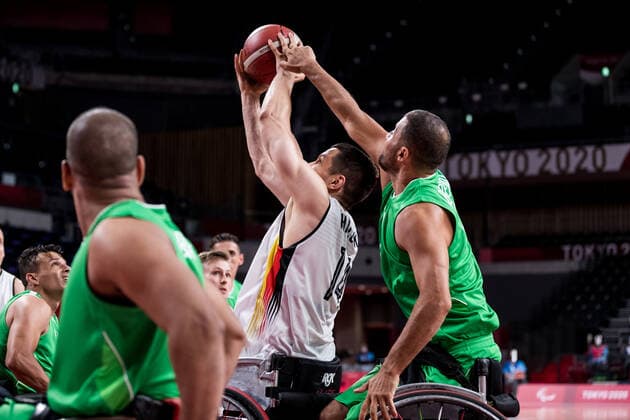 Tokyo 2020 Paralympic Games Wheelchair Basketball , 29 08 2021 TOKYO, JAPAN 29 August Wheelchair Basketball, Germany vs Algeria Men on Day 5 of the Tokyo 2020 Paralympic Games at Ariake Arena on 29 08 2021 in Tokyo Japan Aliaksandr Halouski 14, Germany Copyright: xBEAUTIFULxSPORTS Wunderlx