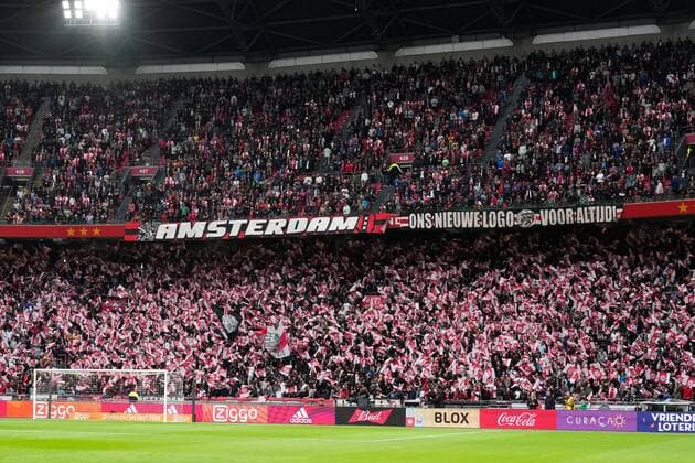 AMSTERDAM, 28-08-2021 , Johan Cruijff ArenA, football, Dutch Eredivisie, season 2021 2022 , beween Ajax and Vitesse. Ajax fans Ajax - Vitesse  x13194049x Copyright: