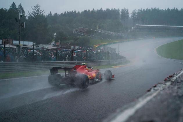 August 29, 2021, Francorchamps, Belgium: CARLOS SAINZ Jr of Spain and Scuderia Ferrari during the 2021 FIA Formula 1 Belgian Grand Prix at Circuit de Spa-Francorchamps in Francorchamps, Belgium. Francorchamps Belgium - ZUMAg147 20210829_zap_g147_044 Copyright: xJamesxGasperottix