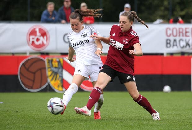 Football, Women 2. BL, 1. FC Nuremberg - Eintracht Frankfurt II