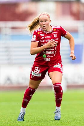 210829 Piteas Hlin Eiriksdottir during the football match in the Damallsvenskan between Eskilstuna United and Pitea on 29 August 2021 in Eskilstuna,  Copyright: ANDREASxSANDSTRÖM BB210829AS015
