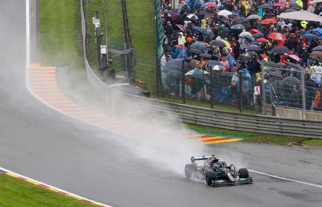 77 Valtteri Bottas FIN, Mercedes AMG Petronas F1 Team , F1 Grand Prix of Belgium at Circuit de Spa Francorchamps on August 29, 2021 in Spa Francorchamps, Belgium Photo by HOCH ZWEI Spa Francorchamps Belgium