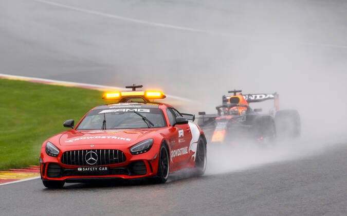 F1 Safety Car, Mercedes AMG GT R, 33 Max Verstappen NED, Red Bull Racing , F1 Grand Prix of Belgium at Circuit de Spa Francorchamps on August 29, 2021 in Spa Francorchamps, Belgium Photo by HOCH ZWEI Spa Francorchamps Belgium