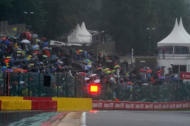 FORMULA 1 ROLEX BELGIAN GRAND PRIX 2021 29 08 2021, Circuit de Spa Francorchamps, Spa Franchorchamps, FORMULA 1 ROLEX BELGIAN GRAND PRIX 2021 , in picture race stopped, red light nordphotoxGmbHx xBratic nph00250