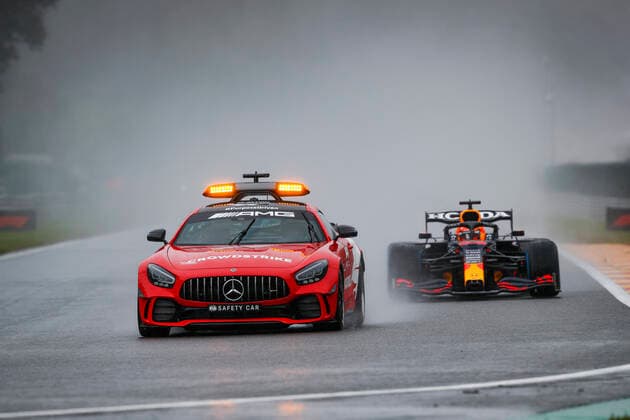 F1 Safety Car, Mercedes AMG GT R, 33 Max Verstappen NED, Red Bull Racing , F1 Grand Prix of Belgium at Circuit de Spa Francorchamps on August 29, 2021 in Spa Francorchamps, Belgium Photo by HOCH ZWEI Spa Francorchamps Belgium