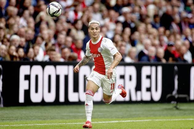AMSTERDAM, 29-08-2021, JohanCruyff Arena, Dutch Football Eredivisie season 2021 2022 beween Ajax and Vitesse 5-0. Ajax player Antony Matheus dos Santos Ajax - Vitesse  x13202601x Copyright: