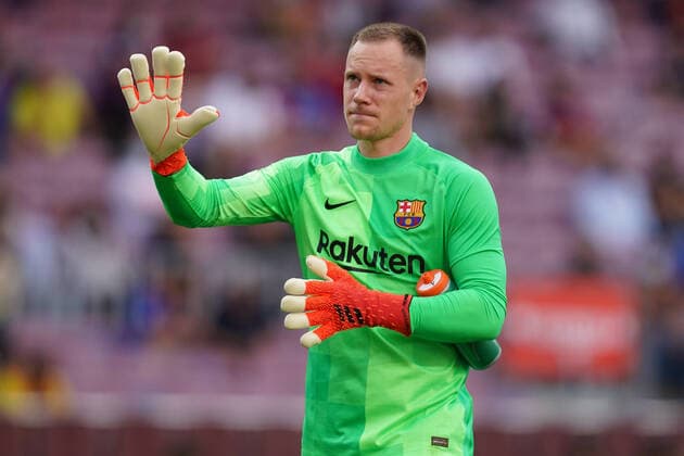 ESP: FC Barcelona, Barca Getafe CF. La Liga Santander Marc-Andre Ter Stegen of FC Barcelona during the La Liga match between FC Barcelona and Getafe CF played at Camp Nou Stadium on August 29, 2021 in Barcelona, Spain. kpng Copyright: xSergioxRuizx xPRESSINPHOTOx PS_290821_063