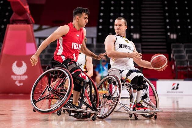 Paralympics Tokyo 2020 in 2021, wheelchair basketball, Germany - Iran