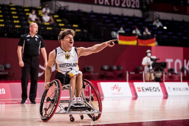 Tokyo 2020 Paralympic Games Wheelchair Basketball , 30 08 2021 TOKYO, JAPAN 30 August Wheelchair Basketball, Germany Iran Men, on Day 6 of the Tokyo 2020 Paralympic Games at Ariake Arena on 30 08 2021 in Tokyo Japan Christopher Huber 7, Germany Copyright: xBEAUTIFULxSPORTS Wunderlx
