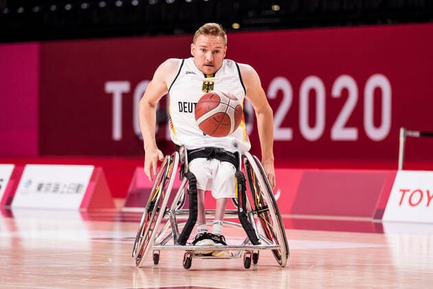 Tokyo 2020 Paralympic Games Wheelchair Basketball , 30 08 2021 TOKYO, JAPAN 30 August Wheelchair Basketball, Germany Iran Men, on Day 6 of the Tokyo 2020 Paralympic Games at Ariake Arena on 30 08 2021 in Tokyo Japan Jan Haller 10, Germany Copyright: xBEAUTIFULxSPORTS Wunderlx