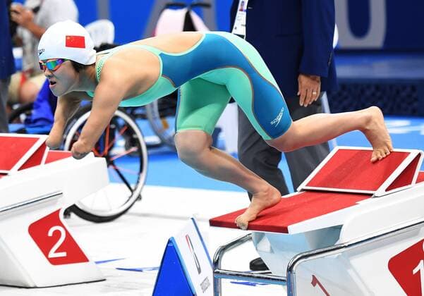 6637188 30.08.2021 China s Jiang Yuyan competes during the women s 50m butterfly S6 swimming final at the Tokyo 2020 Paralympic Games at Tokyo Aquatics Centre in Tokyo, Japan. Ilya Pitalev Sputnik Japan Paralympics 2020 Swimming  9cc505922e82a1b8