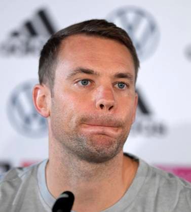 30 08 2021, Football World Cup Qualification 2021 22 Group J, press conference in Waldaupark Stuttgart before the DFB international match Liechtenstein Germany in St Gallen goalkeeper Manuel Neuer Germany thoughtful