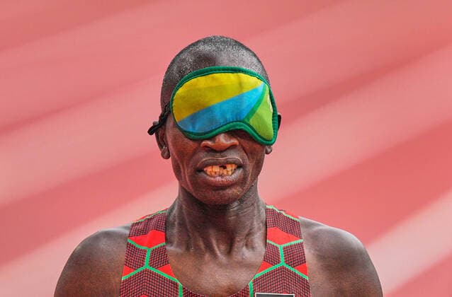 August 31, 2021: Erick Kiptoo Sang from Kenya at 1500m during athletics at the Tokyo Paralympics, Tokyo Olympic Stadium, Tokyo, Japan. CSM Tokyo Japan - ZUMAc04_ 20210831_zaf_c04_021 Copyright: xKimxPricex