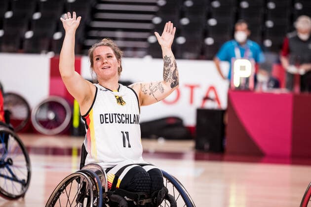 Tokyo 2020 Paralympic Games Wheelchair Basketball , 31 08 2021 TOKYO, JAPAN 31 August Wheelchair Basketball, Quarterfinal Germany vs Spain Women, on Day 7 of the Tokyo 2020 Paralympic Games at Ariake Arena on 31 08 2021 in Tokyo Japan Maya Lindholm 11, Germany Copyright: xBEAUTIFULxSPORTS Wunderlx