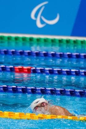 (210831) -- TOKYO, Aug. 31, 2021 -- Jiang Yuyan of China competes during the women s 100m freestyle S7 final of swimming event at the Tokyo 2020 Paralympic Games in Tokyo, Japan, Aug. 31, 2021. ) (TOKYO2020)JAPAN-TOKYO-PARALYMPICS-SWIMMING-WOMEN S 100M FREESTYLE S7-FINAL ZhuxWei 