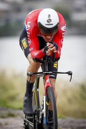 LELYSTAD Tom Dumoulin in action during the second stage of the Benelux Tour, a 11 1 km time trial in Lelystad ANP VINCENT JANNINK xVIxANPxSportx xxANPxIVx 436576241
