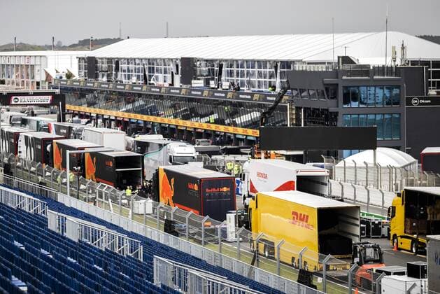ZANDVOORT The build up for Formula 1 at Circuit Zandvoort At the beginning of September, the Formula 1 race Dutch Grand Prix Zandvoort will be held on this circuit REMKO DE WAAL xVIxANPxSportx xxANPxIVx 436579508