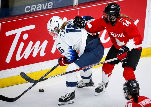 Ice hockey, World Championship Women, Final, Canada - USA
