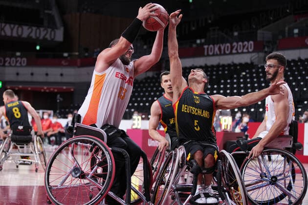 Paralympics Tokyo 2020 in 2021, wheelchair basketball, Spain - Germany