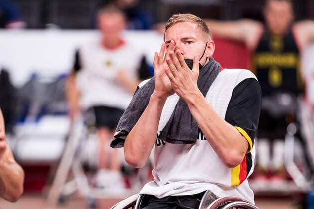 Tokyo 2020 Paralympic Games Wheelchair Basketball , 01 09 2021 TOKYO, JAPAN 01 September Wheelchair Basketball, Quarterfinal Spain vs Germany Men, on Day 8 of the Tokyo 2020 Paralympic Games at Ariake Arena on 01 09 2021 in Tokyo Japan Jan Haller 10, Germany Copyright: xBEAUTIFULxSPORTS Wunderlx