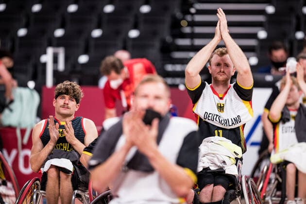 Tokyo 2020 Paralympic Games Wheelchair Basketball , 01 09 2021 TOKYO, JAPAN 01 September Wheelchair basketball, quarterfinal Spain vs Germany men, on day 8 of the Tokyo 2020 Paralympic Games at Ariake Arena on 01 09 2021 in Tokyo Japan Jan Sadler 11, Germany Copyright: xBEAUTIFULxSPORTS Wunderlx