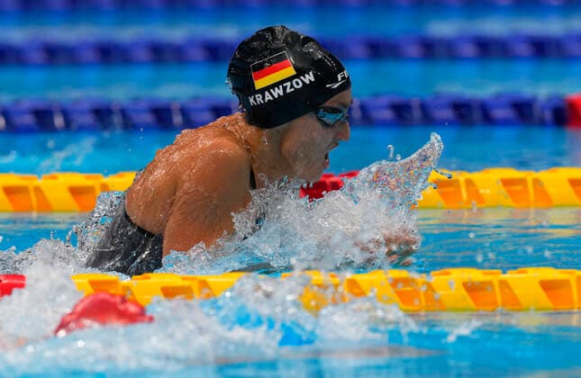 September 1, 2021: Elena Krawzow from Germany winning 100m during swimming at the Tokyo Paraolympics, Tokyo aquatic centre, Tokyo, Japan. CSM Tokyo Japan - ZUMAc04_ 20210901_zaf_c04_076 Copyright: xKimxPricex