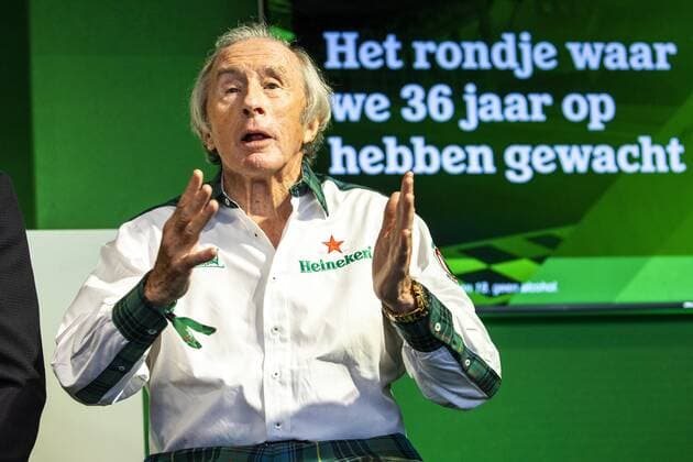 ZANDVOORT Sir Jackie Stewart during the press conference For the first time in 36 years, the Formula 1 race Dutch Grand Prix Zandvoort will be held at Circuit Zandvoort ANP VINCENT JANNINK xVIxANPxSportx xxANPxIVx 436626558