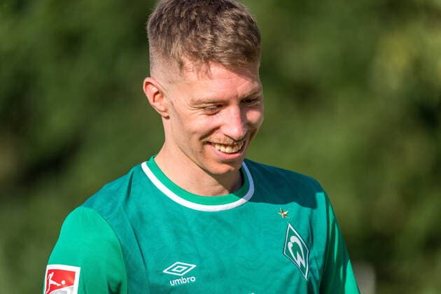 GER, 2 FBL, FSP, SV Werder Bremen GER vs Heracles Almelo NED 01 09 2021, Amasyaspor, Lohne, GER, 2 FBL, FSP, SV Werder Bremen GER vs Heracles Almelo NED in picture shows Mitchell Weiser Werder Bremen 08 individual action, half body half body, nordphotoxGmbHxx xKokenge nph00001