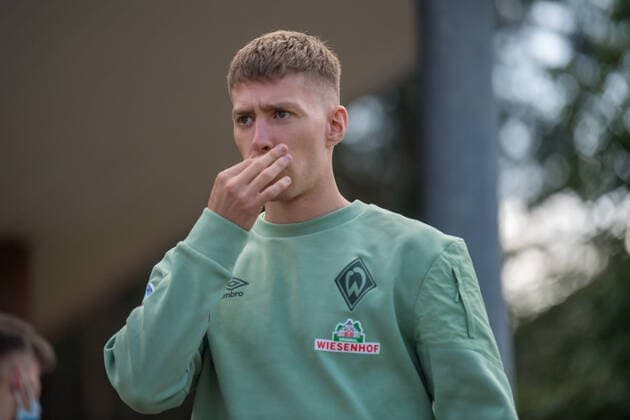 GER, 2 FBL, FSP, SV Werder Bremen GER vs Heracles Almelo NED 01 09 2021, Amasyaspor, Lohne, GER, 2 FBL, FSP, SV Werder Bremen GER vs Heracles Almelo NED in picture shows Mitchell Weiser Werder Bremen 08 nordphotoxGmbHxx xKokenge nph00001