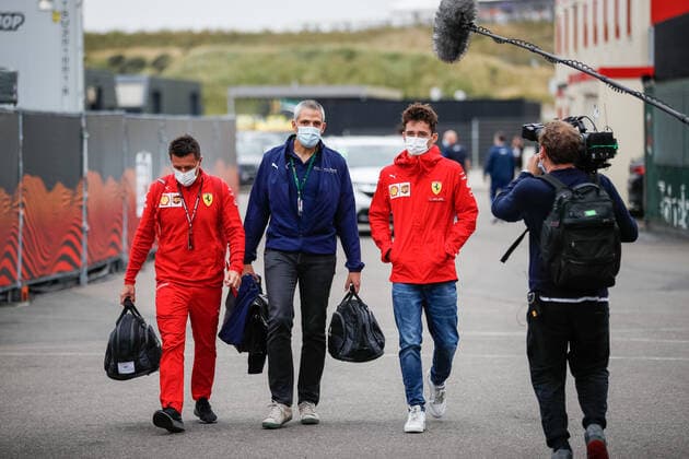 LECLERC Charles (mco), Scuderia Ferrari SF21, portrait during the Formula 1 Heineken Dutch Grand Prix 2021, 13th round of the 2021 FIA Formula One World Championship, WM, Weltmeisterschaft from September 3 to 5, 2021 on the Circuit Zandvoort, in Zandvoort, Netherlands - FORMULE 1 : Grand Prix des Pays-Bas - 02 09 2021 Dppi Panoramic  00121027__V2_6369