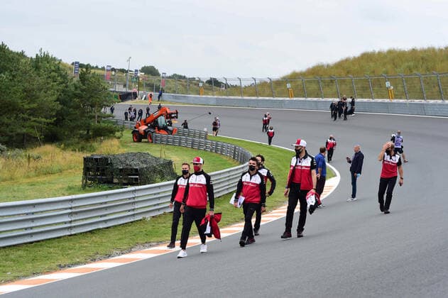 Formula 1 - Dutch Grand Prix - Driver Track Walk Antonio Giovinazzi of Alfa Romeo Racing ORLEN on track during track walk of Dutch Grand Prix, 13th round of Formula 1 World Championship, WM, Weltmeisterschaft in CM.com Circuit Zandvoort, North Holland, Netherlands, 2 September 2021 Zandvoort North Hollan Netherlands diodato-notitle210902_npmhg  Copyright: xAndreaxDiodatox
