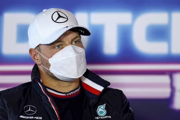 F1 Grand Prix of the Netherlands 77 Valtteri Bottas (FIN, Mercedes-AMG Petronas F1 Team), F1 Grand Prix of the Netherlands at Circuit Zandvoort on September 2, 2021 in Zandvoort, Netherlands. (Photo by KENZO TRIBOUILLARD AFP FIA Pool via HOCH ZWEI) Zandvoort Netherlands Poolfoto HOCH ZWEI Pool AFP ,EDITORIAL USE ONLY