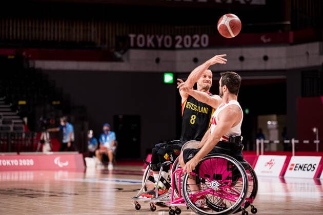 Tokyo 2020 Paralympic Games Wheelchair Basketball , 03 09 2021 TOKYO, JAPAN 03 September Wheelchair Basketball, Placement Game 7 8 Canada Germany Men, on Day 10 of the Tokyo 2020 Paralympic Games at Ariake Arena on 03 09 2021 in Tokyo Japan Andre Bienek 8, Germany Copyright: xBEAUTIFULxSPORTS Wunderlx