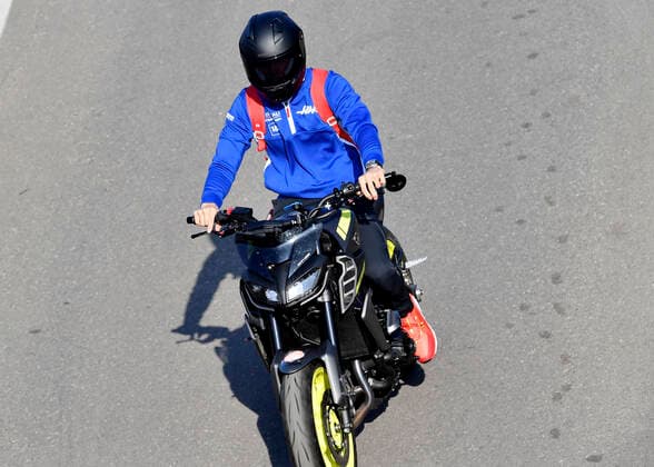 SCHUMACHER Mick Formula 1 Team HAAS with the motorcycle on the way to the training F1 Formula one GP of Netherlands 2021 Circuit Park Zandvoort on 03 September 2021