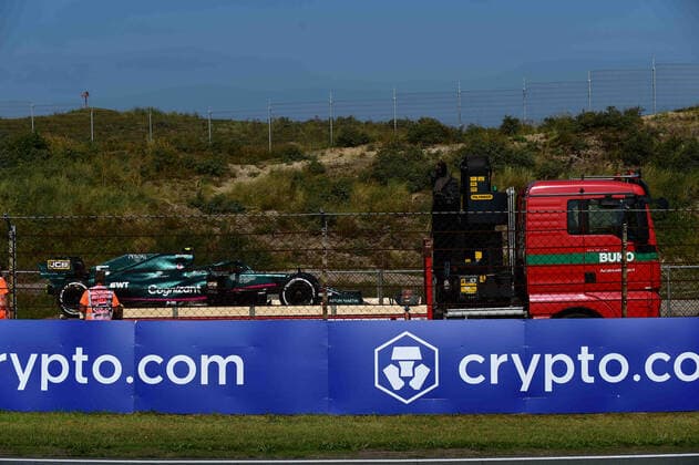 Formula 1 - Dutch Grand Prix - Free Practice 1 Sebastian Vettel™s car towed by the truck during free practice of Dutch Grand Prix, 13th round of Formula 1 World Championship, WM, Weltmeisterschaft in CM.com Circuit Zandvoort, North Holland, Netherlands, 3 September 2021 Zandvoort North Hollan Netherlands diodato-notitle210903_npc4C  Copyright: xAndreaxDiodatox