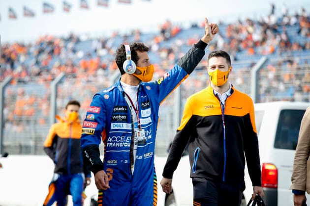 3 Daniel Ricciardo AUS, McLaren F1 Team , F1 Grand Prix of the Netherlands at Circuit Zandvoort on September 3, 2021 in Zandvoort, Netherlands Photo by HOCH ZWEI Zandvoort Netherlands