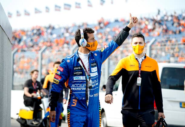 3 Daniel Ricciardo AUS, McLaren F1 Team , F1 Grand Prix of the Netherlands at Circuit Zandvoort on September 3, 2021 in Zandvoort, Netherlands Photo by HOCH ZWEI Zandvoort Netherlands