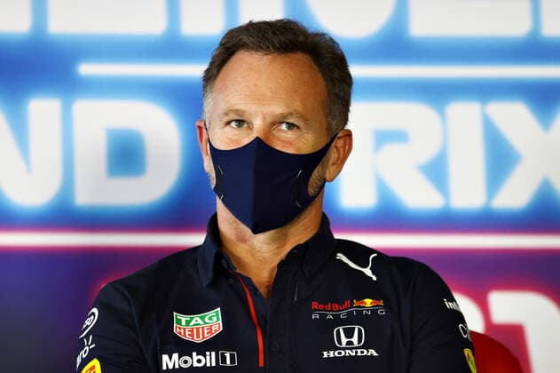 F1 Grand Prix of the Netherlands Christian Horner (GBR, Red Bull Racing), F1 Grand Prix of the Netherlands at Circuit Zandvoort on September 3, 2021 in Zandvoort, Netherlands. (Photo by Bryn Lennon Getty Images FIA Pool via HOCH ZWEI) Zandvoort Netherlands Poolfoto HOCH ZWEI Pool Getty Images ,EDITORIAL USE ONLY