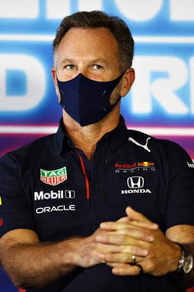 F1 Grand Prix of the Netherlands Christian Horner (GBR, Red Bull Racing), F1 Grand Prix of the Netherlands at Circuit Zandvoort on September 3, 2021 in Zandvoort, Netherlands. (Photo by Bryn Lennon Getty Images FIA Pool via HOCH ZWEI) Zandvoort Netherlands Poolfoto HOCH ZWEI Pool Getty Images ,EDITORIAL USE ONLY