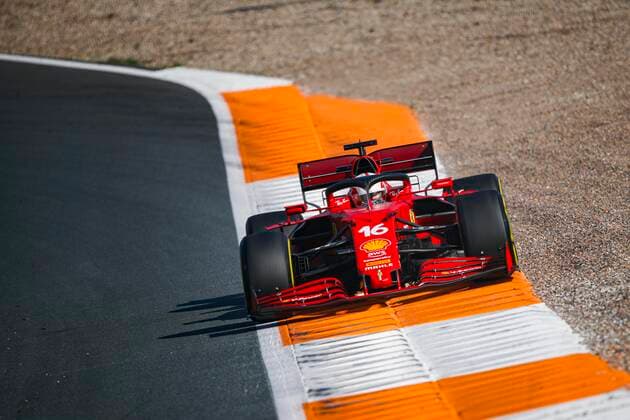 16 LECLERC Charles (mco), Scuderia Ferrari SF21, action during the Formula 1 Heineken Dutch Grand Prix 2021, 13th round of the 2021 FIA Formula One World Championship, WM, Weltmeisterschaft from September 3 to 5, 2021 on the Circuit Zandvoort, in Zandvoort, Netherlands FORMULE 1 : Grand Prix des Pays-Bas - Essais - 03 09 2021 DPPI PANORAMIC 
