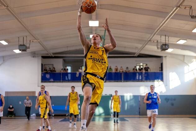Timo Lanmueller Tigers Tuebingen, 7 ¨¨Tigers Tuebingen vs PS Karlsruhe Lions, 2 basketball, Bundesliga, Pro A, Barmer 2 basketball, test game, season 2021 2022, 03 09 2021, ¨¨ Tigers Tuebingen PS Karlsruhe Lions, 2 basketball, 2 Bundesliga, Barmer 2 basketball, test game, season 2021 2022, 03 09 2021 Tuebingen Copyright: xDennisxDuddek xEibnerxPressefotox EP_DDK