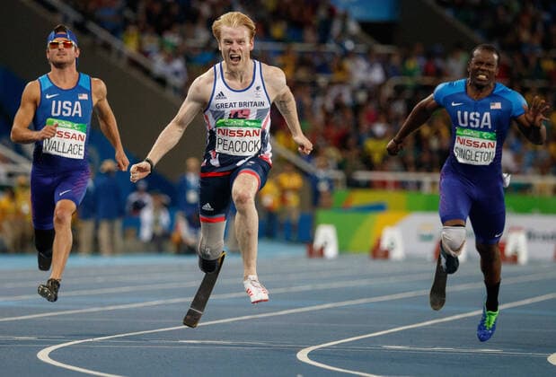 September 9, 2016, Rio de Janeiro, Brazil: Johnnie Peacock GBR Wins the Gold Medal in the Men s 100m - T44 Final in the Olympic Stadium. The Paralympic Games, Rio de Janeiro, Brazil, Friday 9th September 2016. (Photo: Simon Bruty). Rio de Janeiro Brazil - ZUMAz03_ 20160909_skp_z03_535 Copyright: xOISx