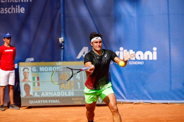 Gian Marco Moroni from Italy during ATP, Tennis Herren Challenger 2021 - Citta di Como, Tennis Internationals in Como, Italy, September 03 2021  Copyright: xRobertaxCorradinx xIPAx xx 0
