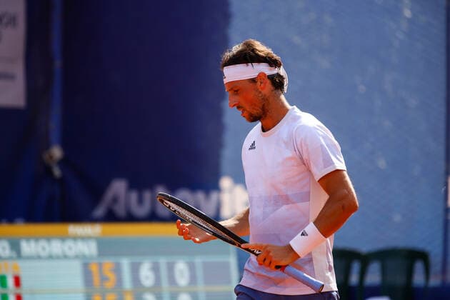 Andrea Arnaboldi from Italy during ATP, Tennis Herren Challenger 2021 - Citta di Como, Tennis Internationals in Como, Italy, September 03 2021  Copyright: xRobertaxCorradinx xIPAx xx 0