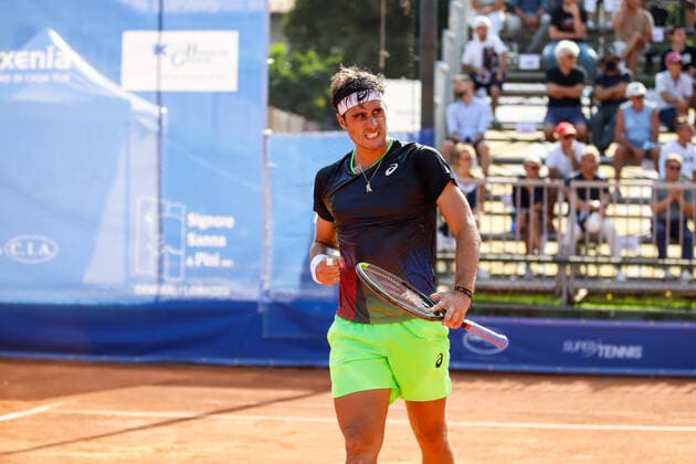 Gian Marco Moroni from Italy during ATP, Tennis Herren Challenger 2021 - Citta di Como, Tennis Internationals in Como, Italy, September 03 2021  Copyright: xRobertaxCorradinx xIPAx xx 0