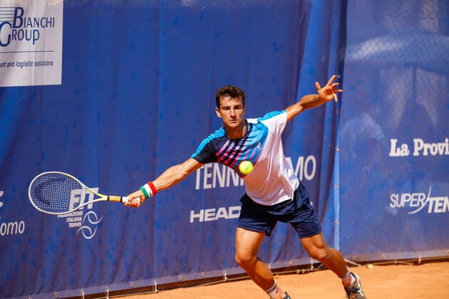 Riccardo Bonadio from Italy during ATP, Tennis Herren Challenger 2021 - Citta di Como, Tennis Internationals in Como, Italy, September 03 2021  Copyright: xRobertaxCorradinx xIPAx xx 0